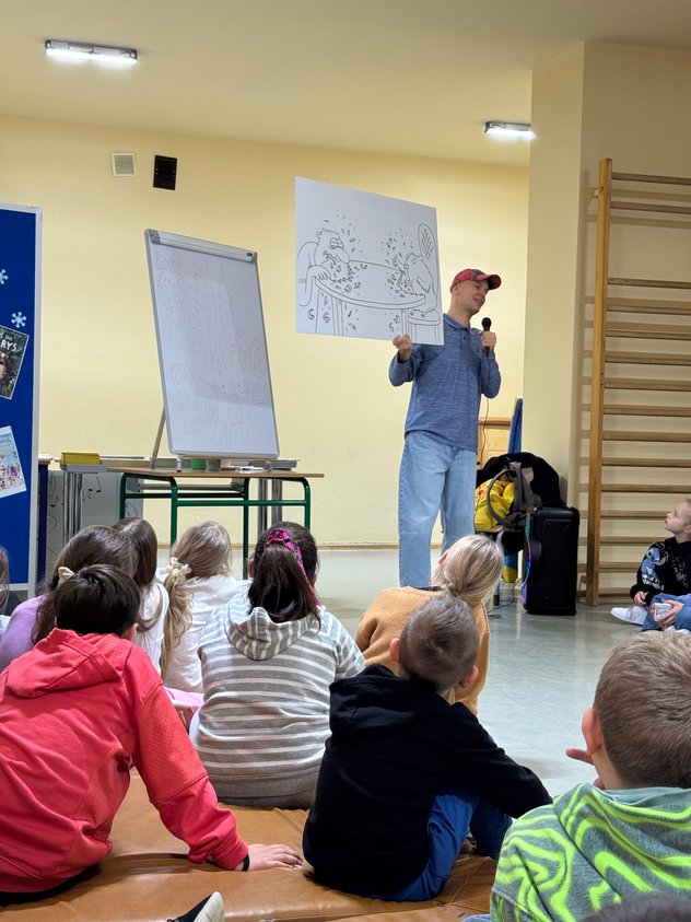 SPOTKANIE Z AUTOREM KSIĄŻEK DLA DZIECI PRZEMYSŁAWEM WECHTEROWICZEM