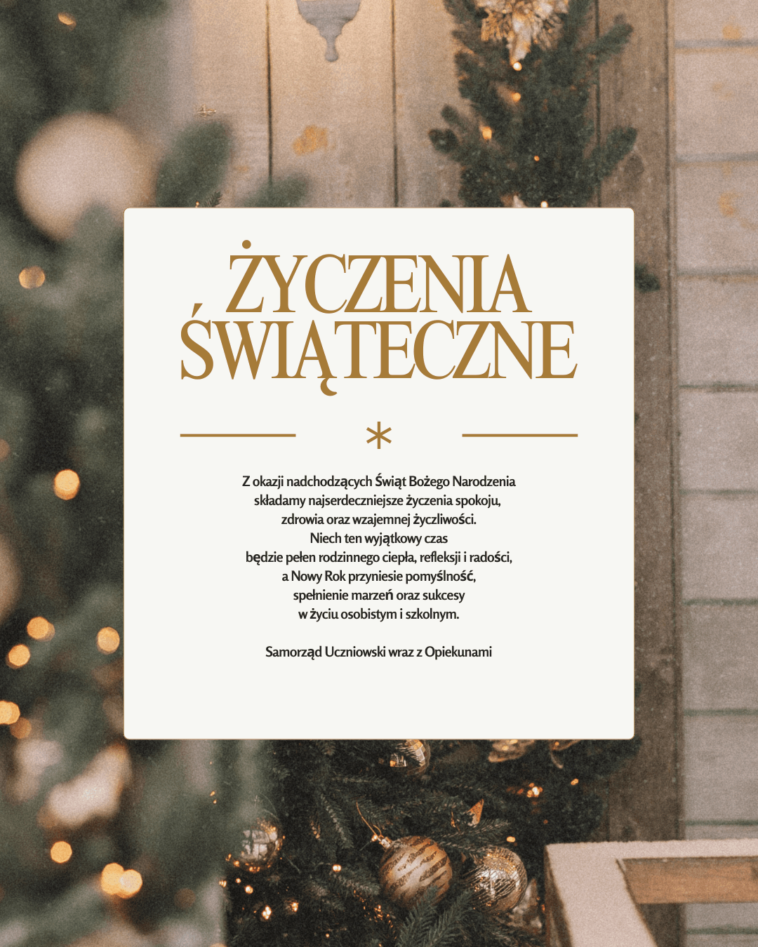 ŻYCZENIA ŚWIĄTECZNE