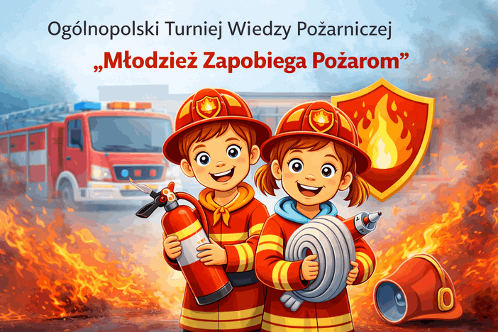 Zaproszenie do udziału w Ogólnopolskim Turnieju Wiedzy Pożarniczej „Młodzież Zapobiega Pożarom”