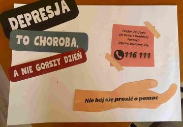 ŚWIADOMOŚĆ RATUJE ZDROWIE – MIĘDZYNARODOWY DZIEŃ WALKI Z DEPRESJĄ W NASZEJ SZKOLE