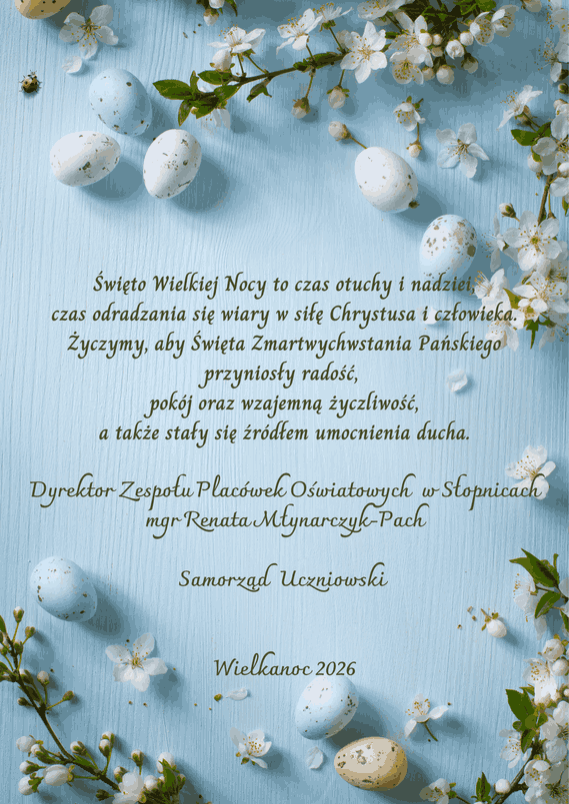 ŻYCZENIA WIELKANOCNE
