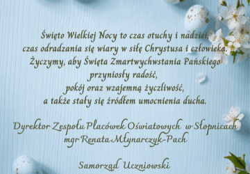 ŻYCZENIA WIELKANOCNE