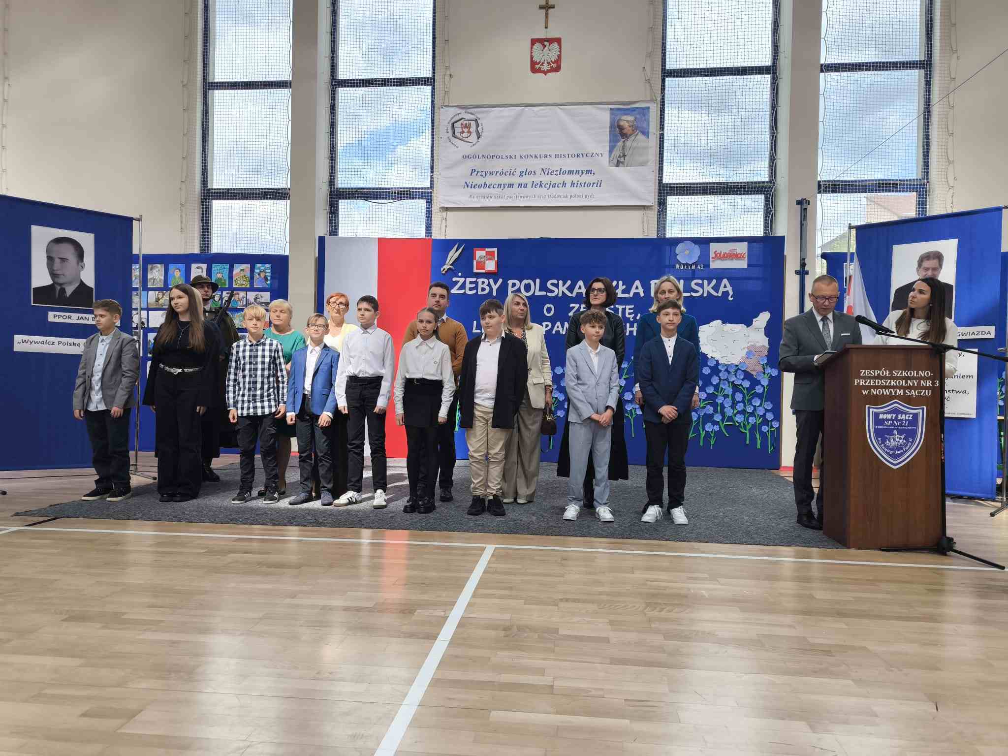 UROCZYSTE ZAKOŃCZENIE KONKURSU HISTORYCZNEGO: „PRZYWRÓCIĆ GŁOS NIEZŁOMNYM, NIEOBECNYM NA LEKCJACH HISTORII”
