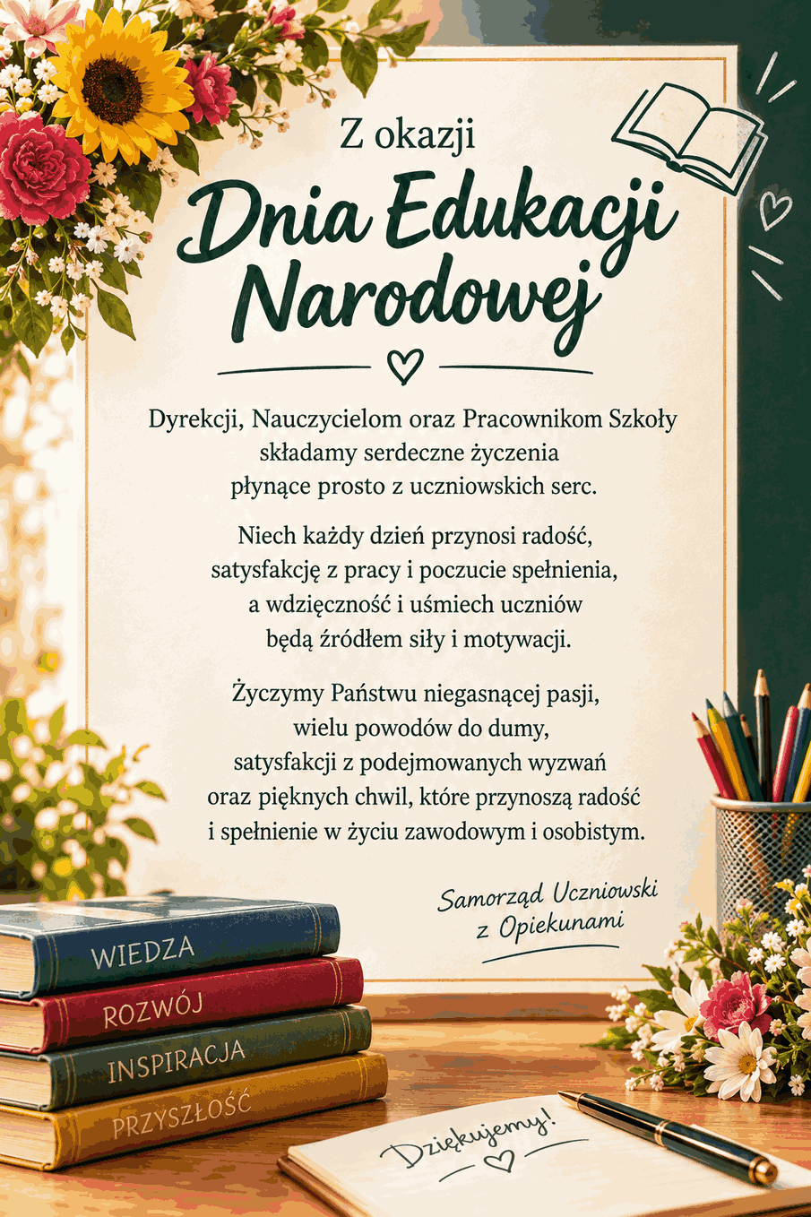 Z OKAZJI DNIA EDUKACJI NARODOWEJ