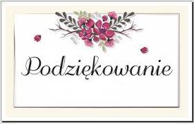 PODZIĘKOWANIE