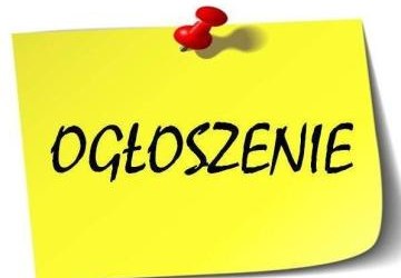 OGŁOSZENIE