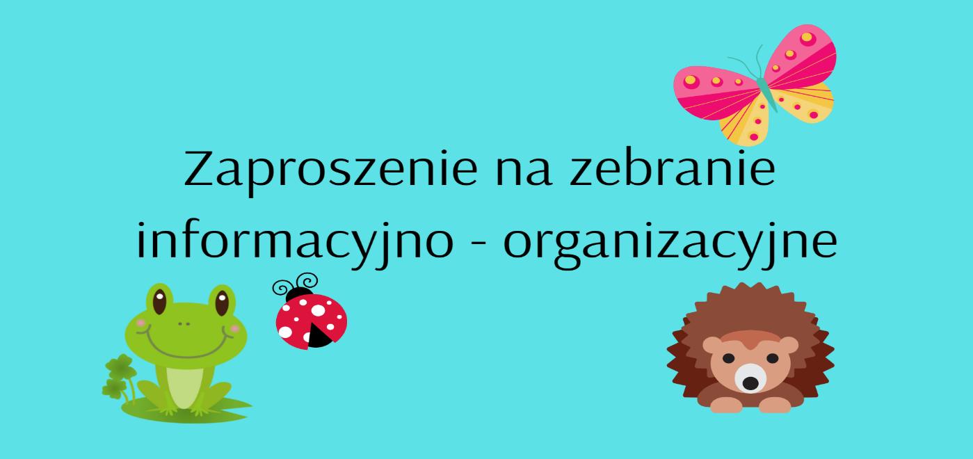 SPOTKANIE ORGANIZACYJNE W PRZEDSZKOLU
